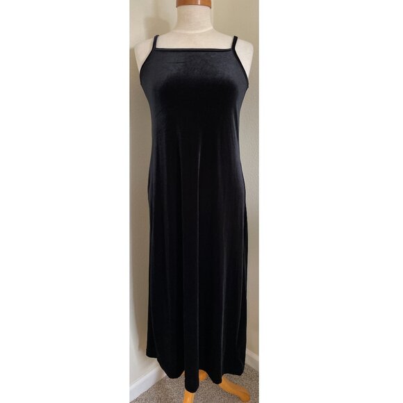 Limited Too Black Velvet Stretch Dress Girls 16 90s Y2K - Picture 2 of 16